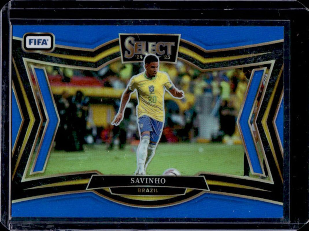 Savinho 2024 Select FIFA #229 Field Level Blue RAW