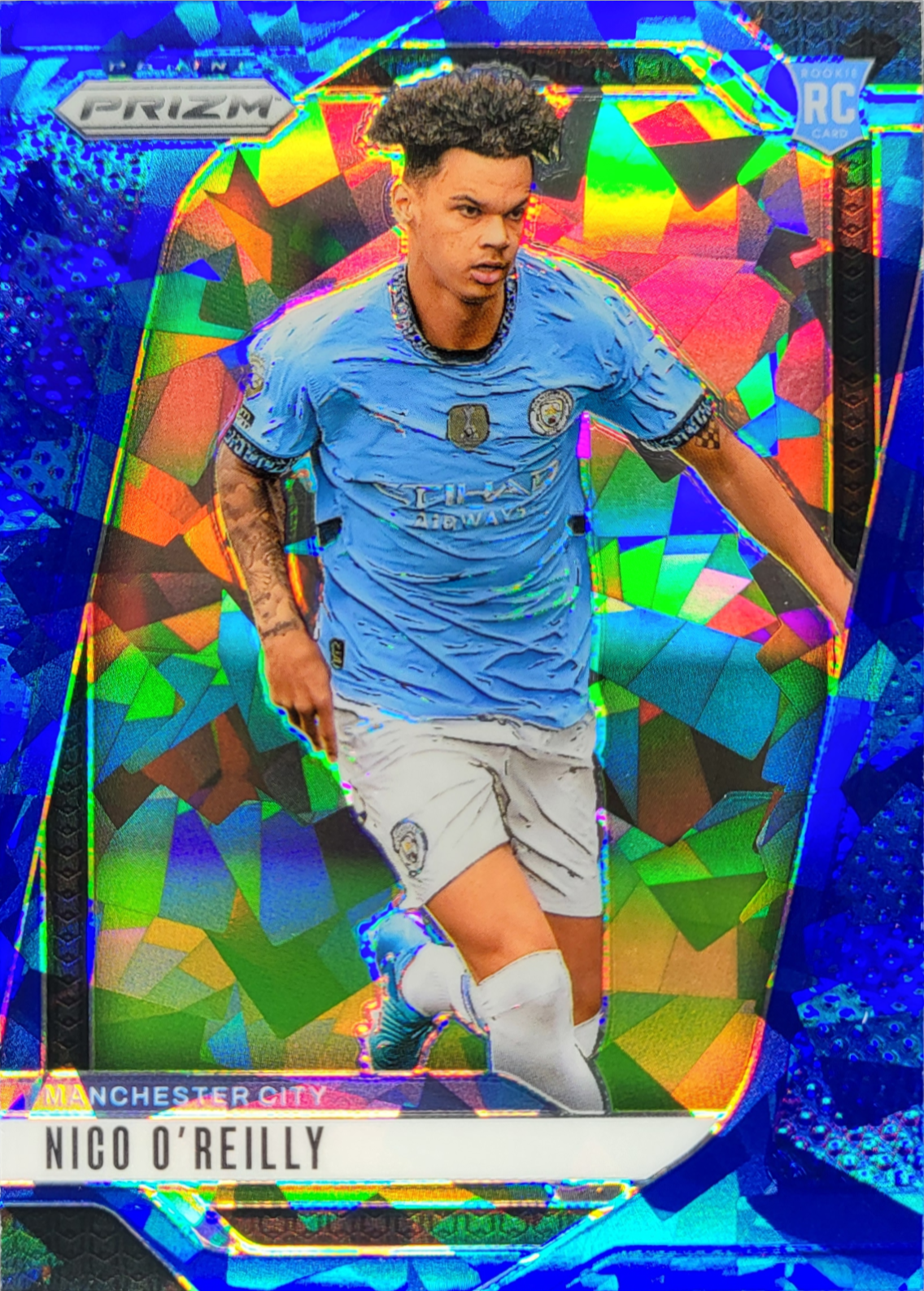 Nico O'Reilly 2024 Prizm Premier League #16 Blue Ice /75 Price Guide ...