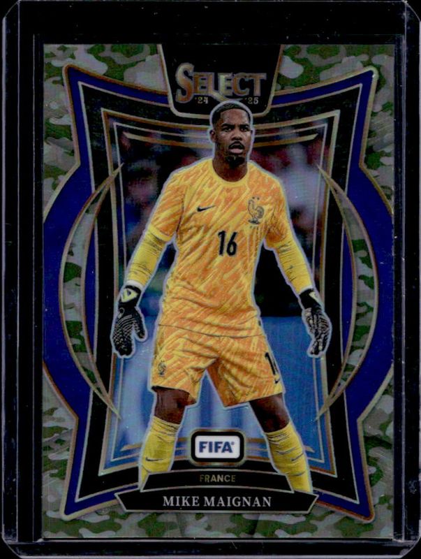 Mike Maignan 2024 Select FIFA #74 Terrace Camo /135 RAW