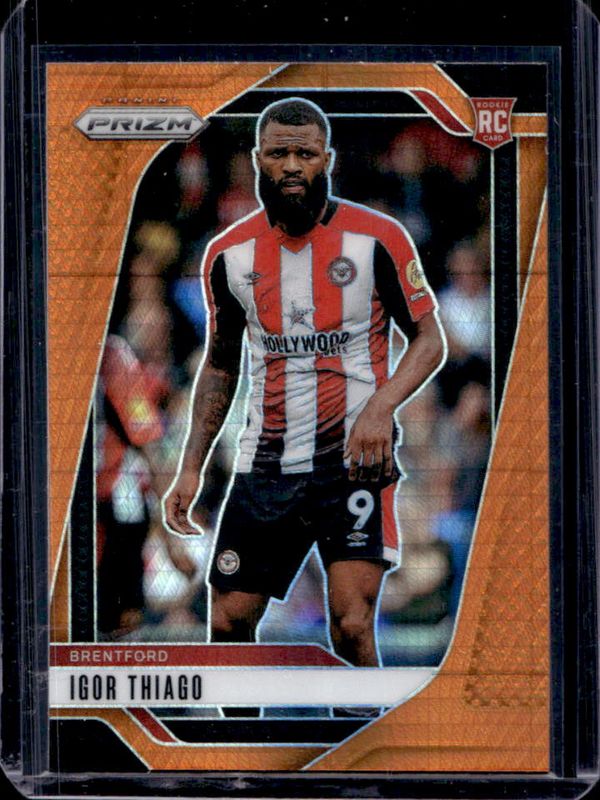 Igor Thiago 2024 Prizm Premier League #245 Orange Hyper RAW