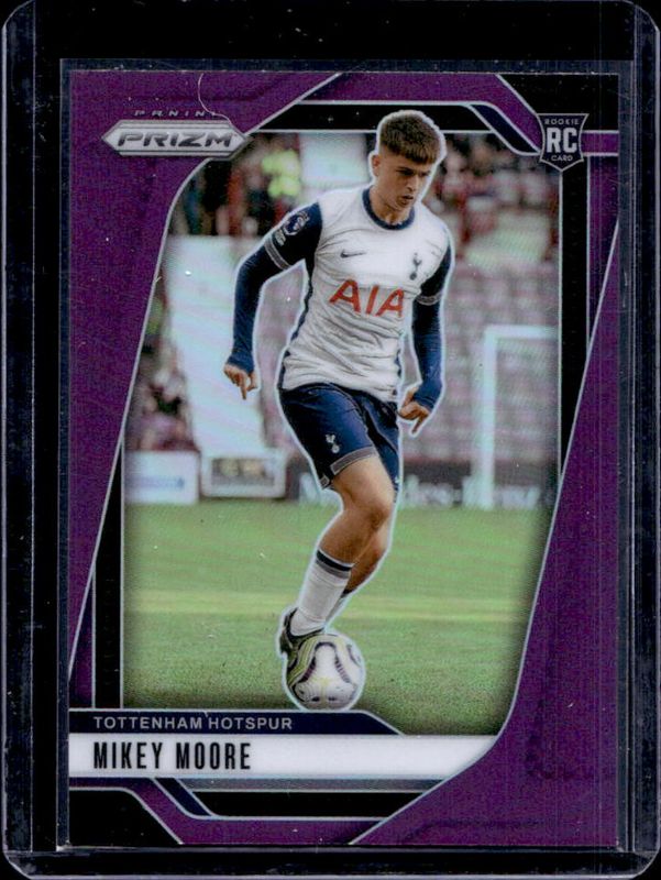 Mikey Moore 2024 Prizm Premier League #82 Purple Rookie RAW