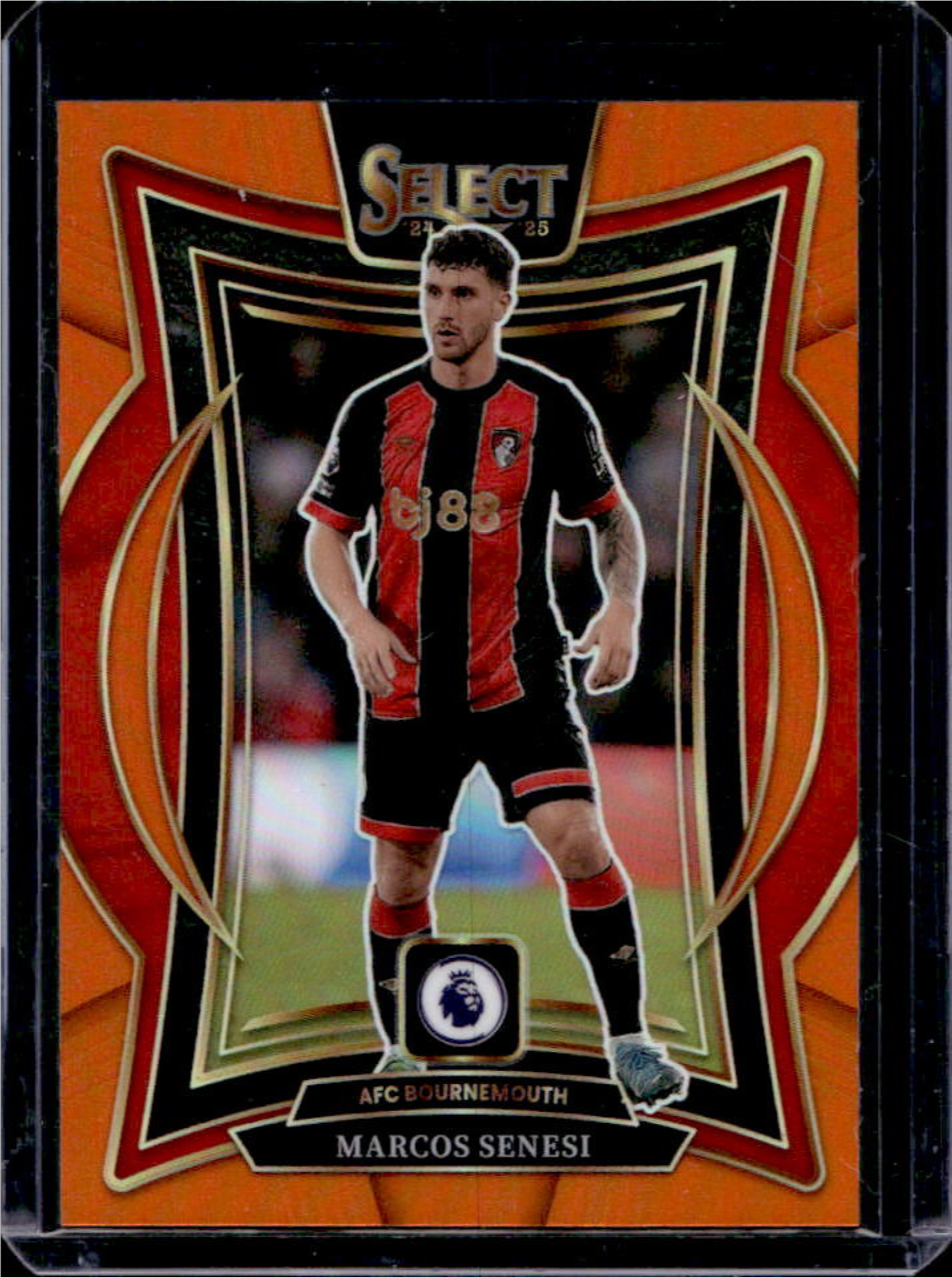Marcos Senesi 2024 Select Premier League #61 Terrace Orange /75 Price ...