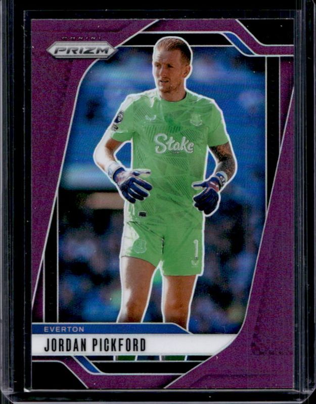 Jordan Pickford 2024 Prizm Premier League #233 Purple RAW