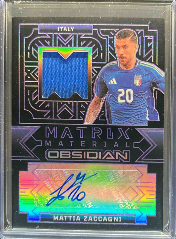 2024 Obsidian #MA-MAZ Matrix Material Autographs - Electric Etch Purple /10