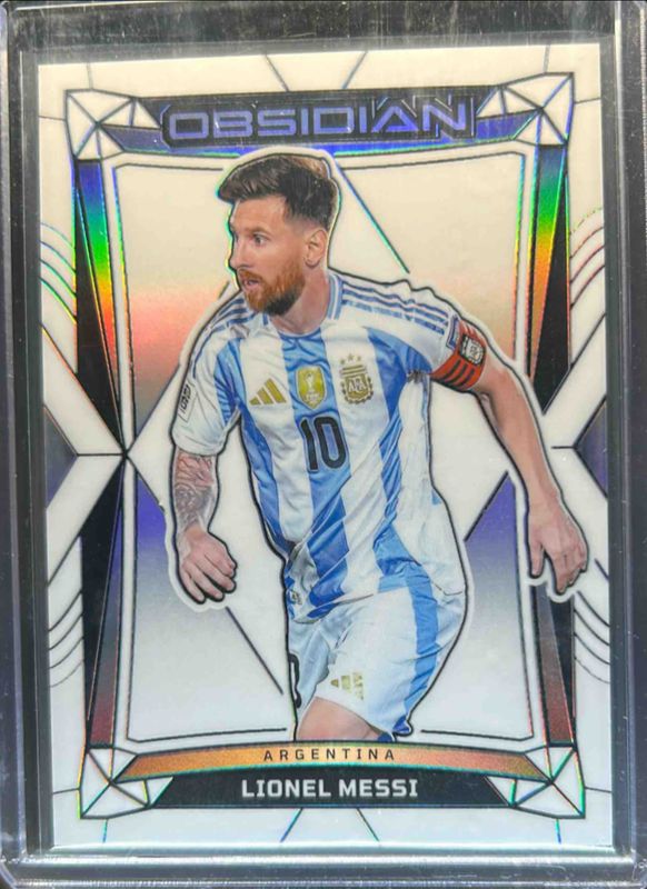 Lionel Messi 2024 Obsidian #74 Electric Etch Contra /9 RAW