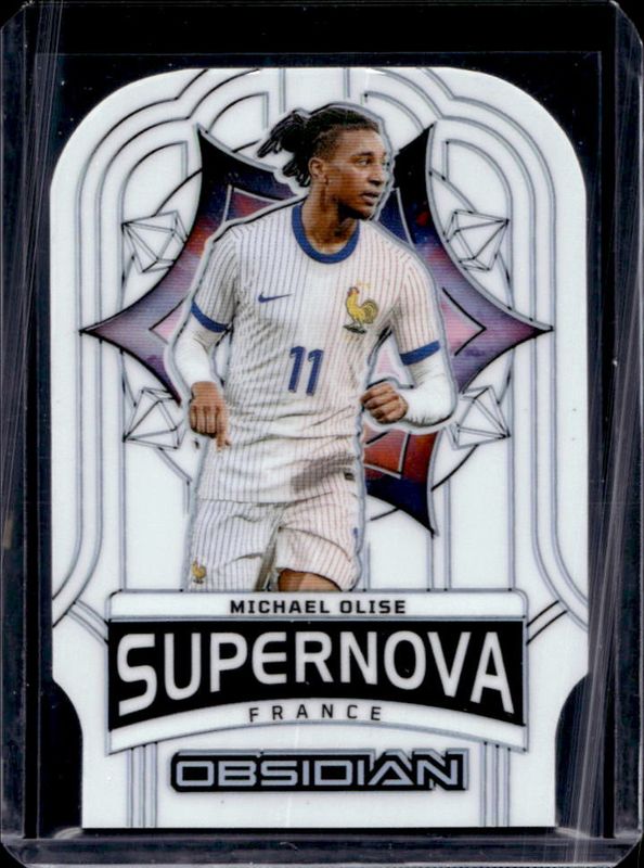 Michael Olise 2024 Obsidian #6 Supernova - Electric Etch Contra /9 RAW