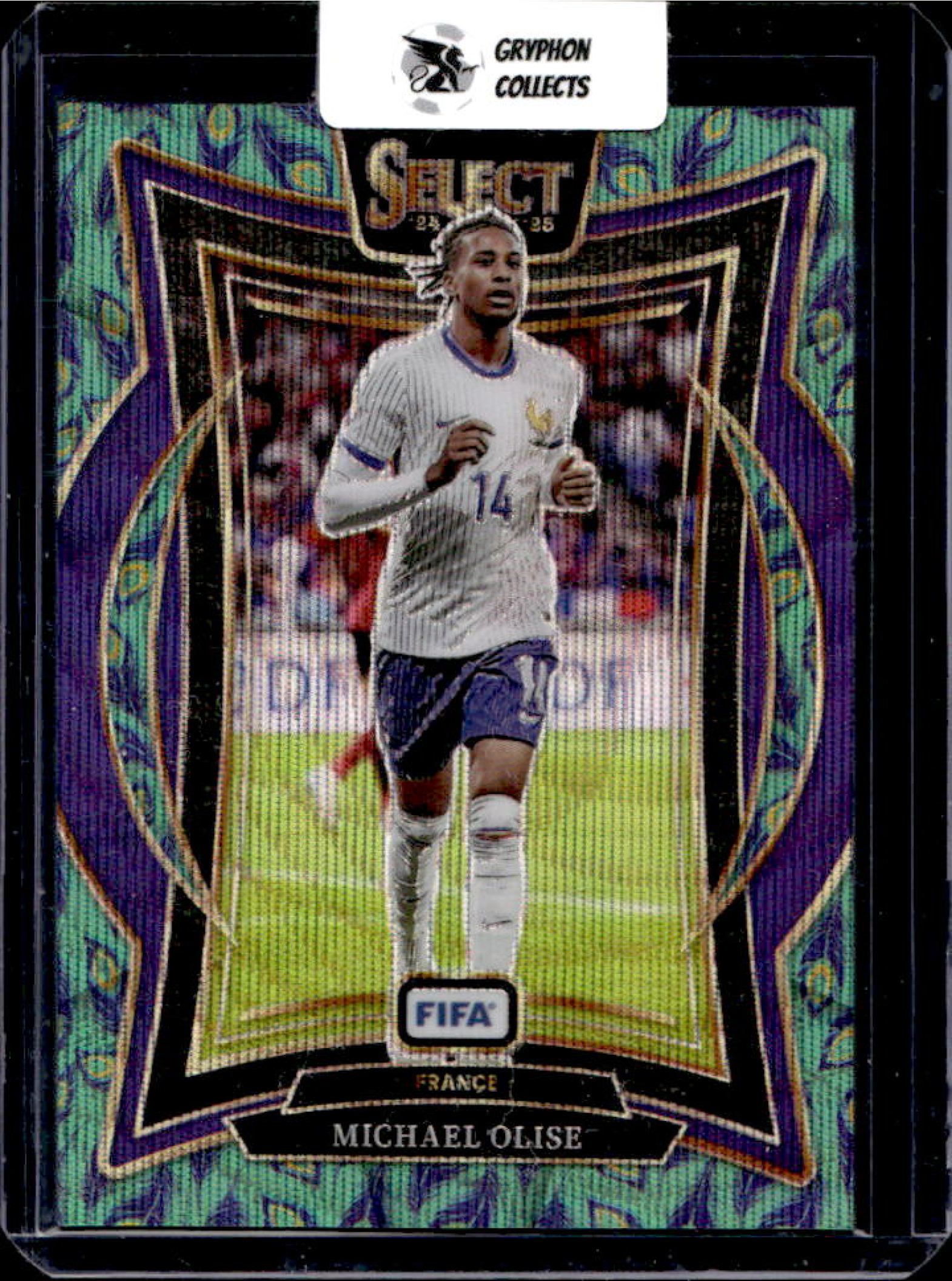 Michael Olise 2024 Select FIFA #71 Terrace Peacock Price Guide - Sports ...