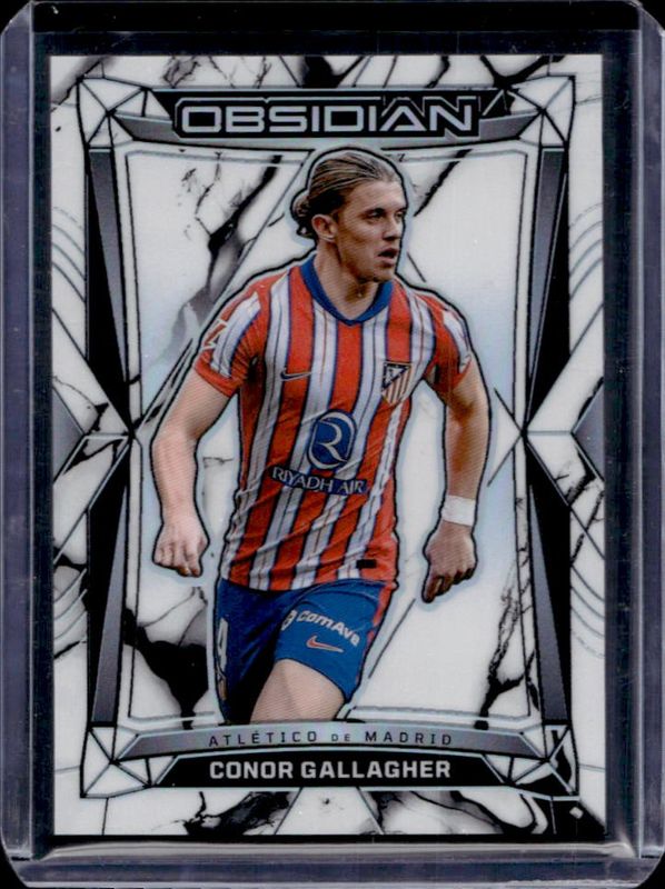 Conor Gallagher 2024 Obsidian #25 Electric Etch Marble Flood /8 RAW