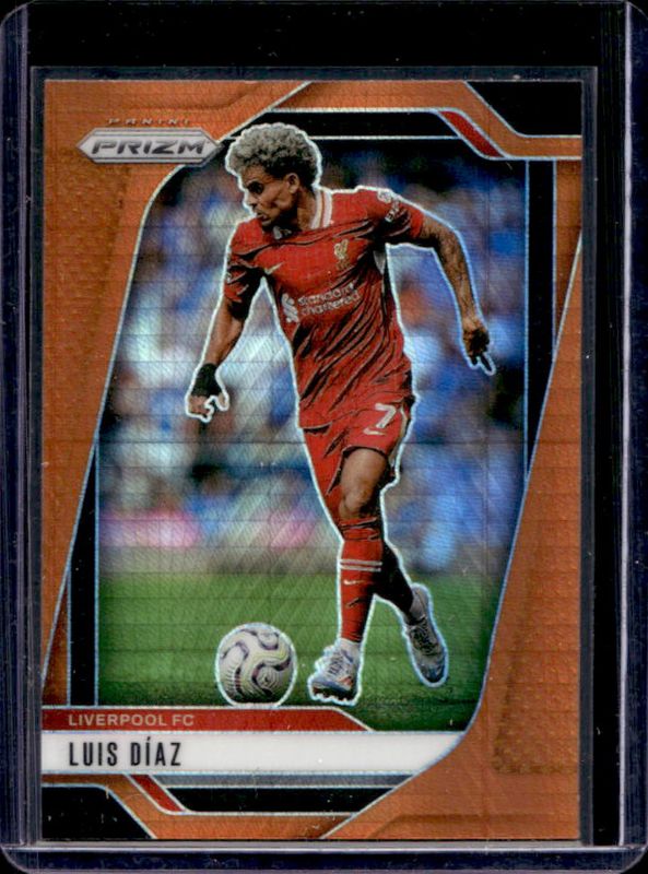 Luis Diaz 2024 Prizm Premier League #37 Orange Hyper RAW