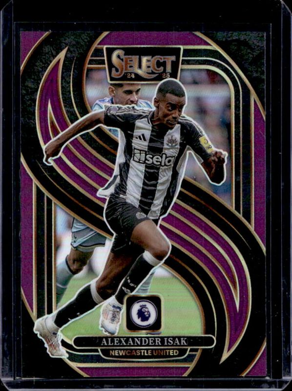 Alexander Isak 2024 Select Premier League #186 Mezzanine Purple /140 RAW