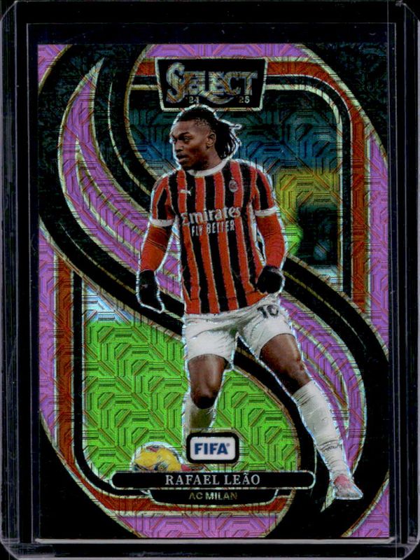 Rafael Leao 2024 Select FIFA #142 Mezzanine Pink Mojo /299 RAW
