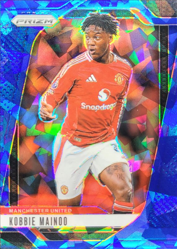 Kobbie Mainoo 2024 Prizm Premier League #124 Blue Ice /75 RAW