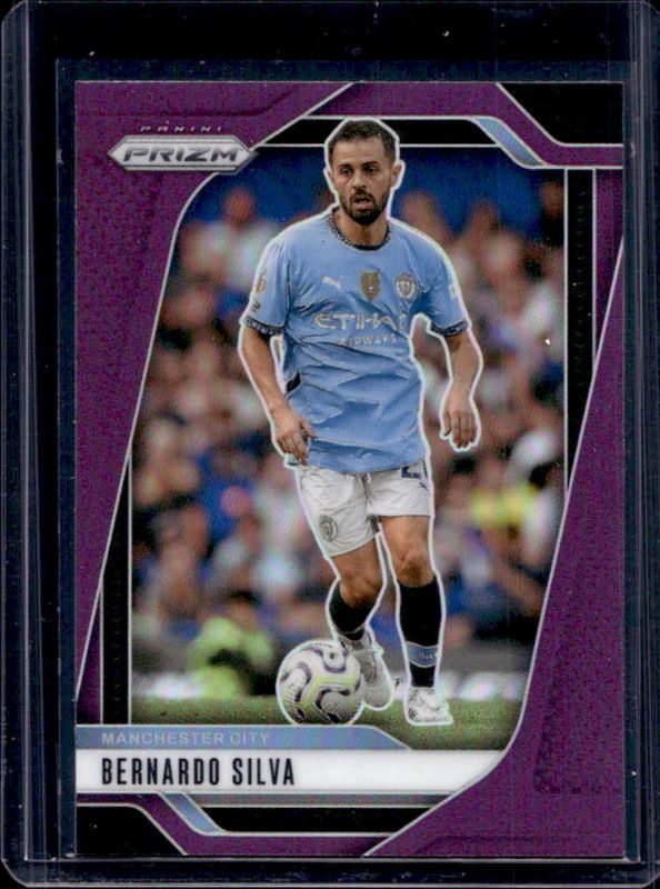 Bernardo Silva 2024 Prizm Premier League #12 Purple RAW
