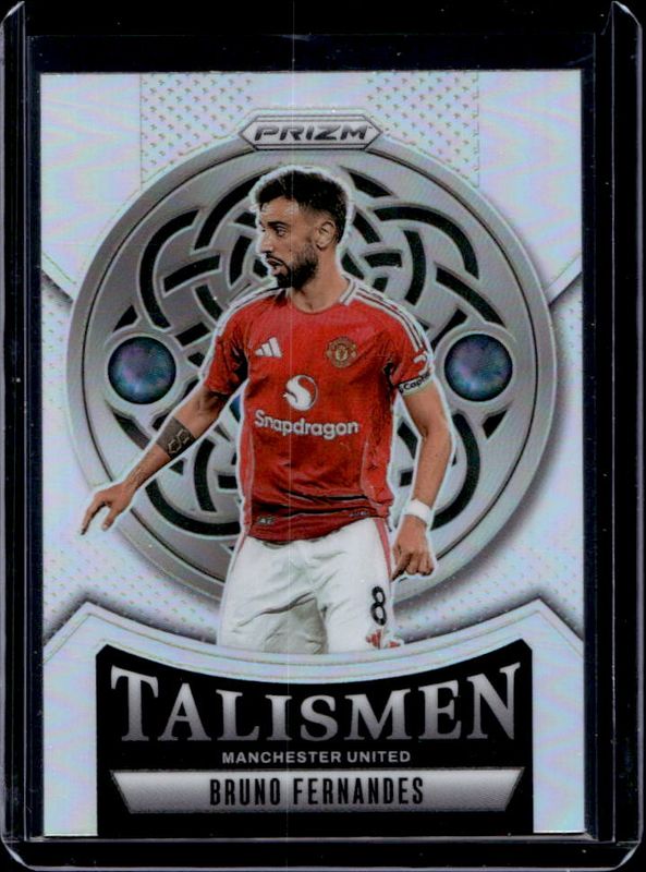 Bruno Fernandes 2024 Prizm Premier League #8 Talismen - Silver RAW