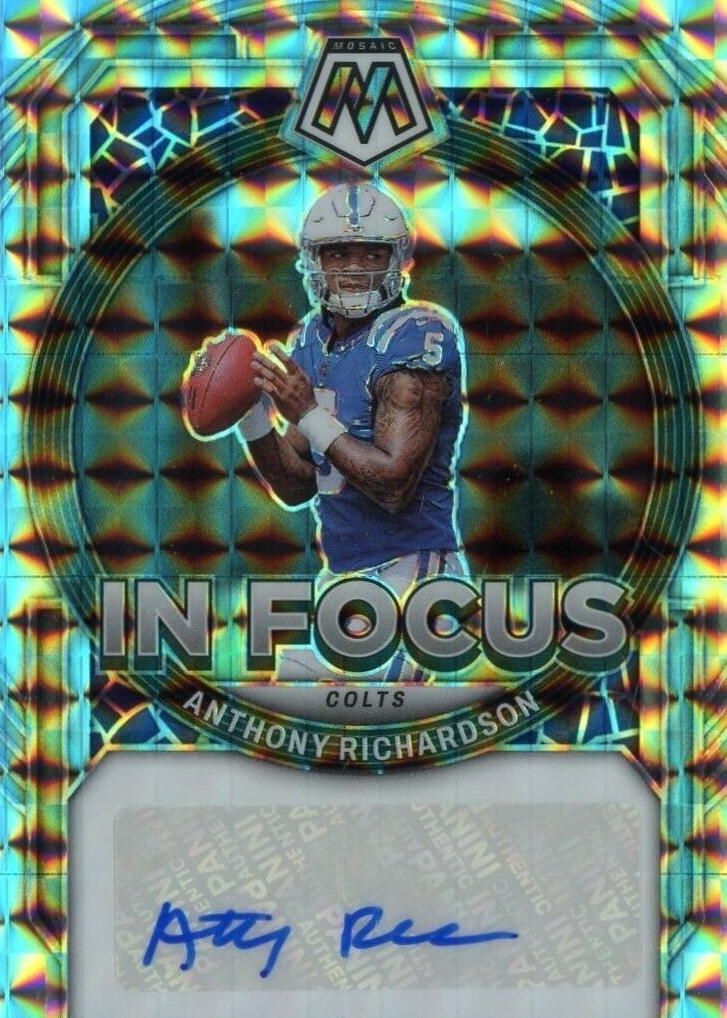 Anthony Richardson 2023 Mosaic #IF-ARI In Focus Signatures Price Guide ...