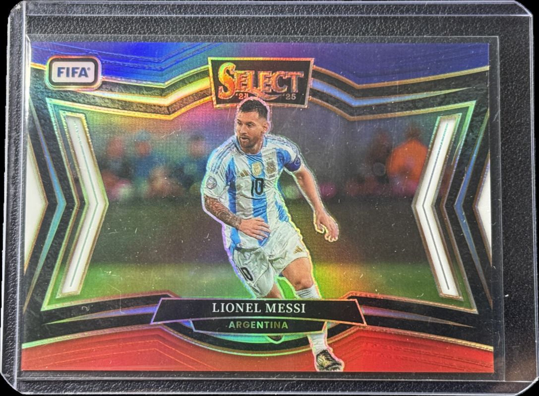 Lionel Messi 2024 Select FIFA #244 Field Level Multi-Color RAW