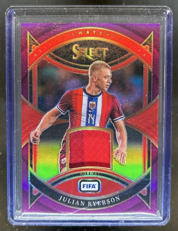 2024 Select FIFA #SW-JR Select Swatches Purple /49