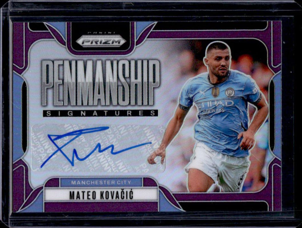 Mateo Kovacic 2024 Prizm Premier League #P-MK Penmanship - Purple /25 RAW