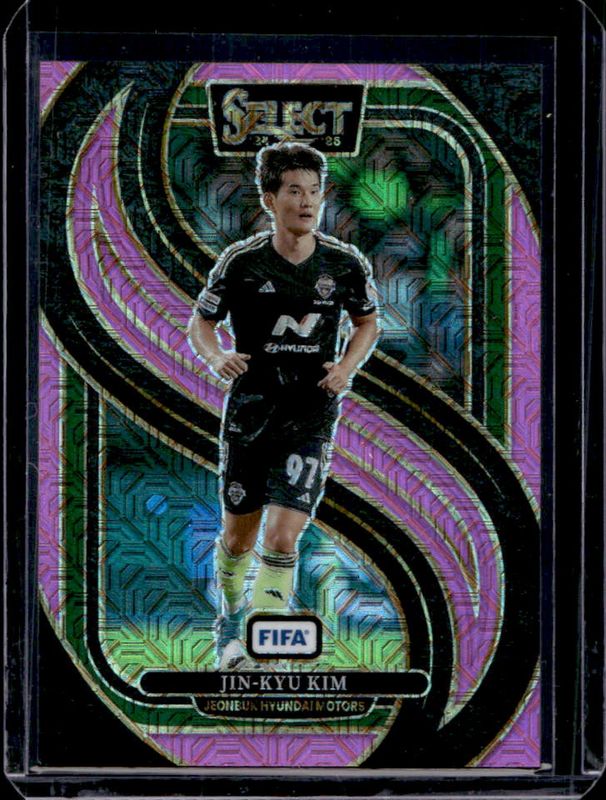 Jin-Kyu Kim 2024 Select FIFA #155 Mezzanine Pink Mojo /299 RAW