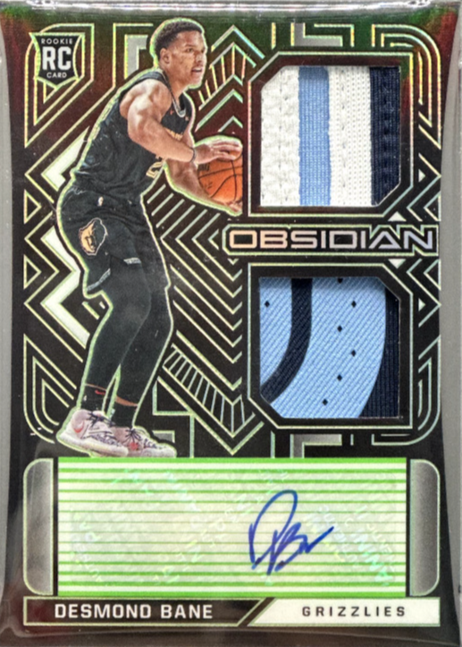 Desmond Bane 2020 Obsidian #RJI-DBN Rookie Jersey Ink - Electric Etch ...