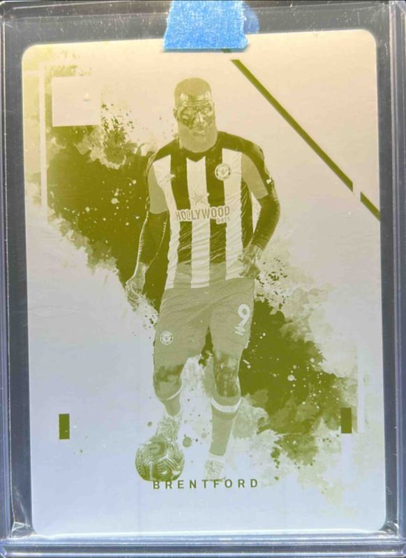 Igor Thiago 2024 Impeccable Premier League #99 Printing Plate Yellow /1 RAW