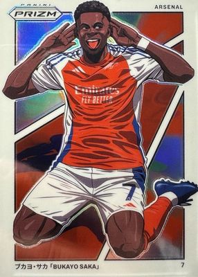 Bukayo Saka 2021 Obsidian #6 Black Color Blast /(SSP) Price