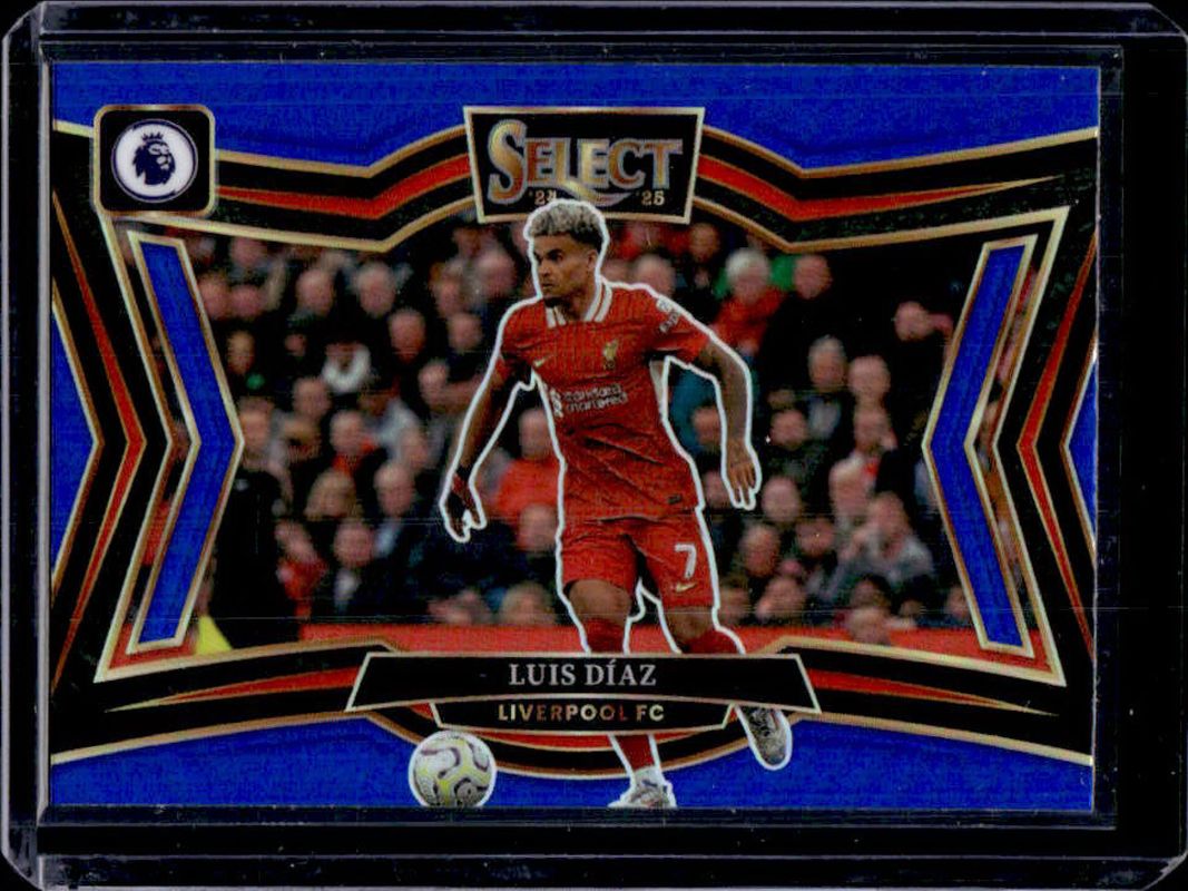 Luis Diaz 2024 Select Premier League #220 Field Level Blue RAW