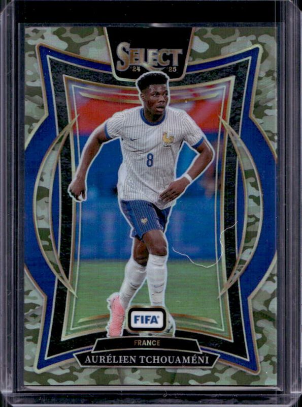 Aurelien Tchouameni 2024 Select FIFA #69 Terrace Camo /135 RAW