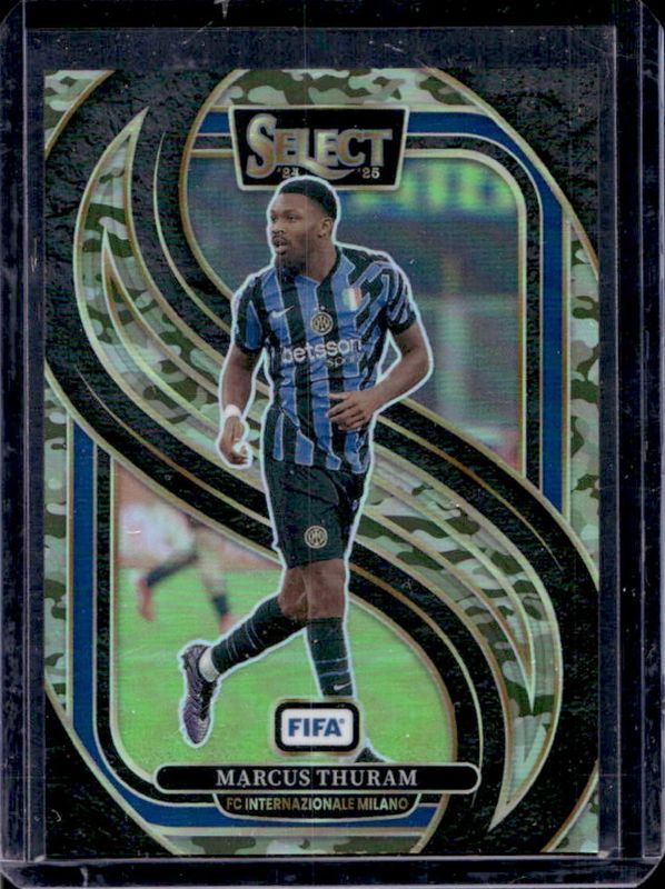 Marcus Thuram 2024 Select FIFA #137 Mezzanine Camo /135 RAW