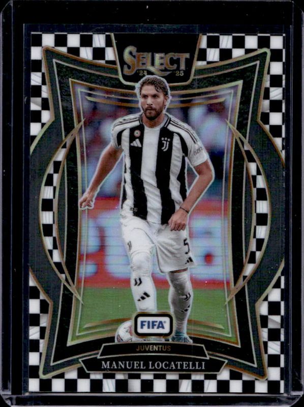 Manuel Locatelli 2024 Select FIFA #40 Terrace Zebra RAW