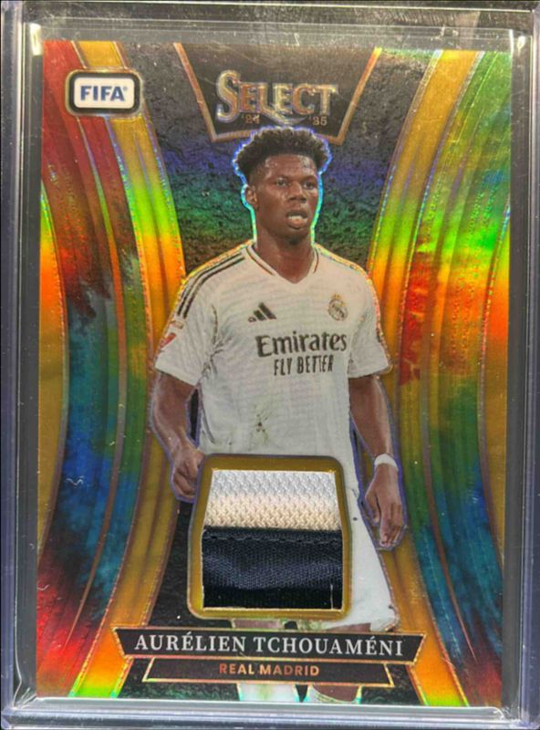 Aurelien Tchouameni 2024 Select FIFA #SM-AT Select Memorabilia Tie-Dye /25 RAW