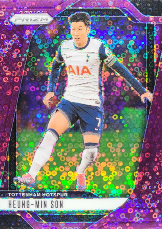 Heung-Min Son 2024 Prizm Premier League #77 Purple Breakaway /25 RAW