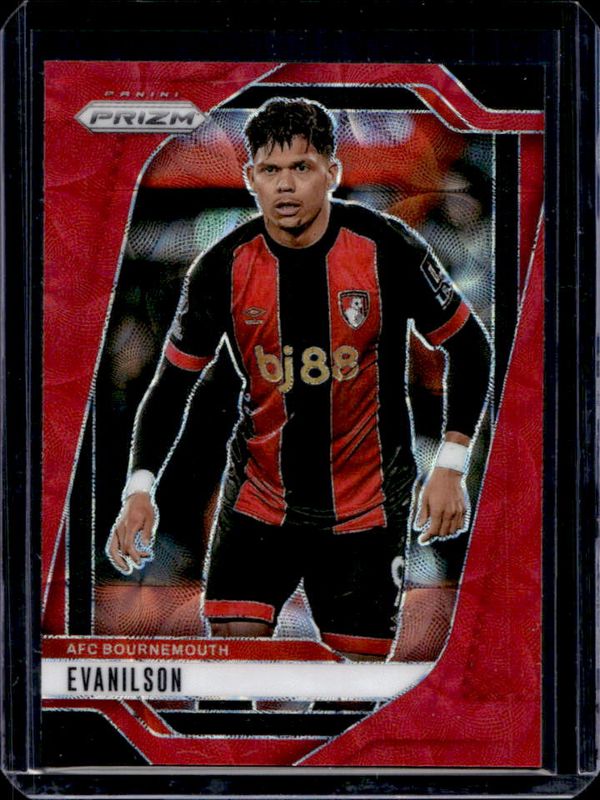 Evanilson 2024 Prizm Premier League #188 Choice Red /30 RAW