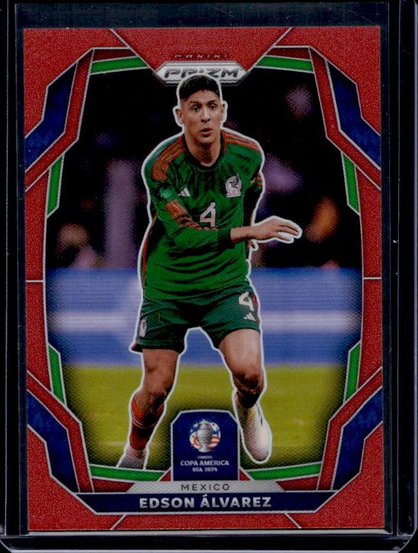 Edson Alvarez 2024 Prizm Copa America #136 Red /199 RAW