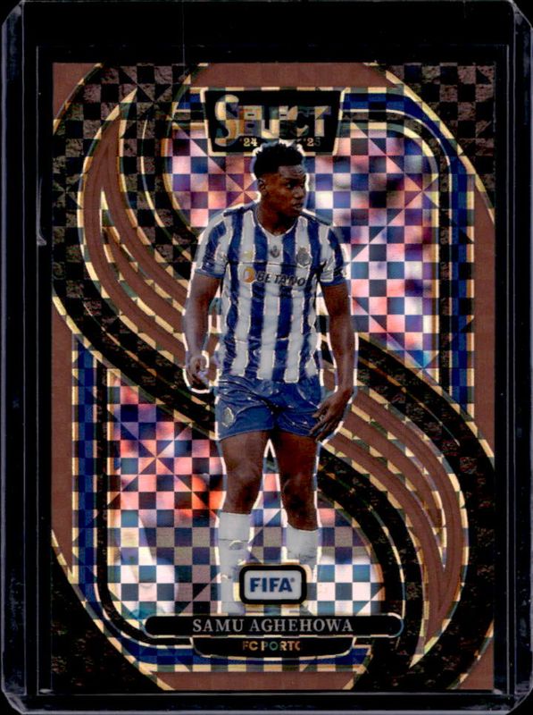 Samu Aghehowa 2024 Select FIFA #149 Mezzanine Bronze Checker /75 RAW
