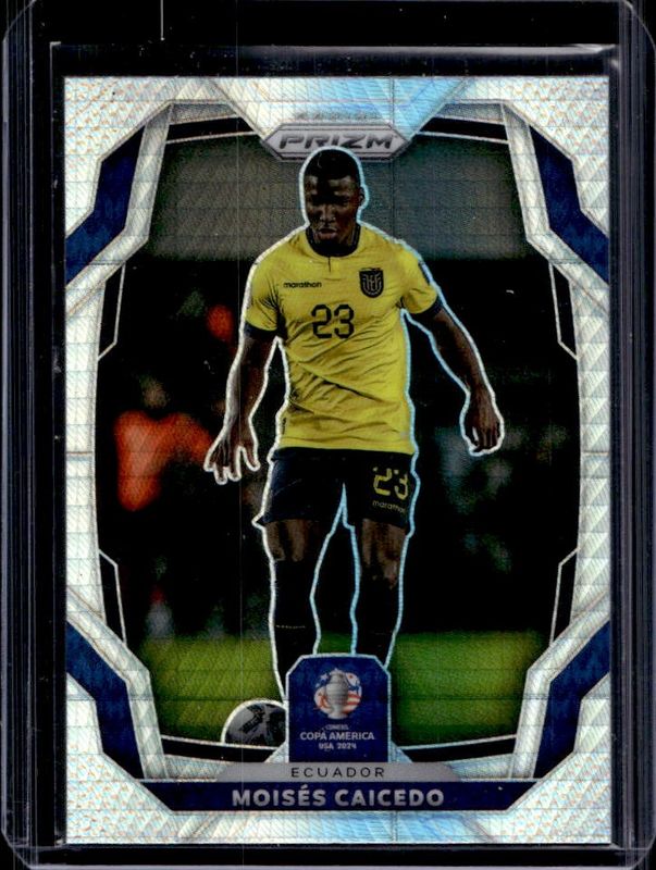 Moises Caicedo 2024 Prizm Copa America #65 Hyper RAW