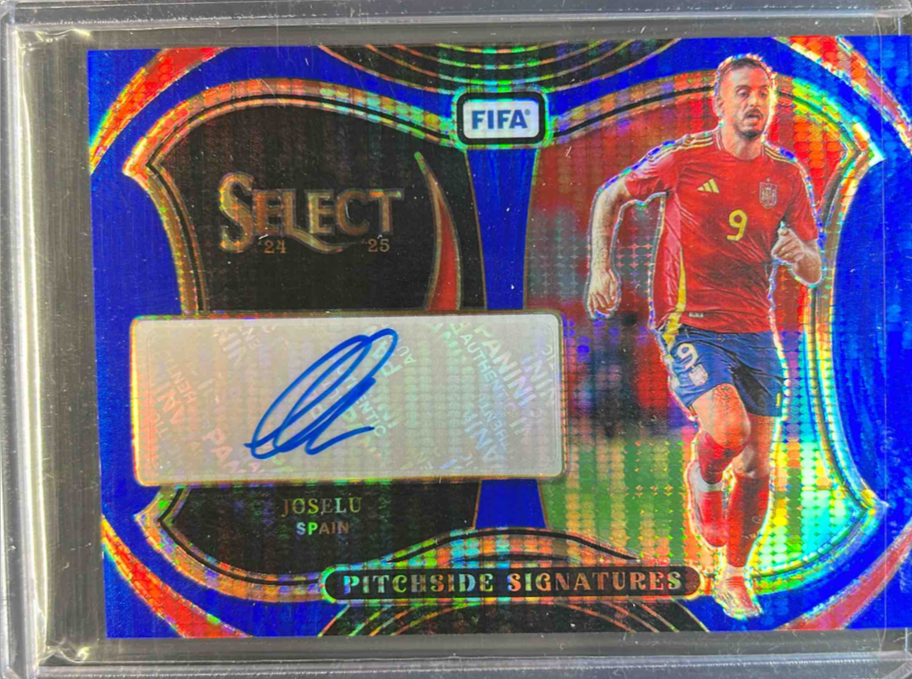 Joselu 2024 Select FIFA #PS-J Pitchside Signatures Blue Pulsar Price ...