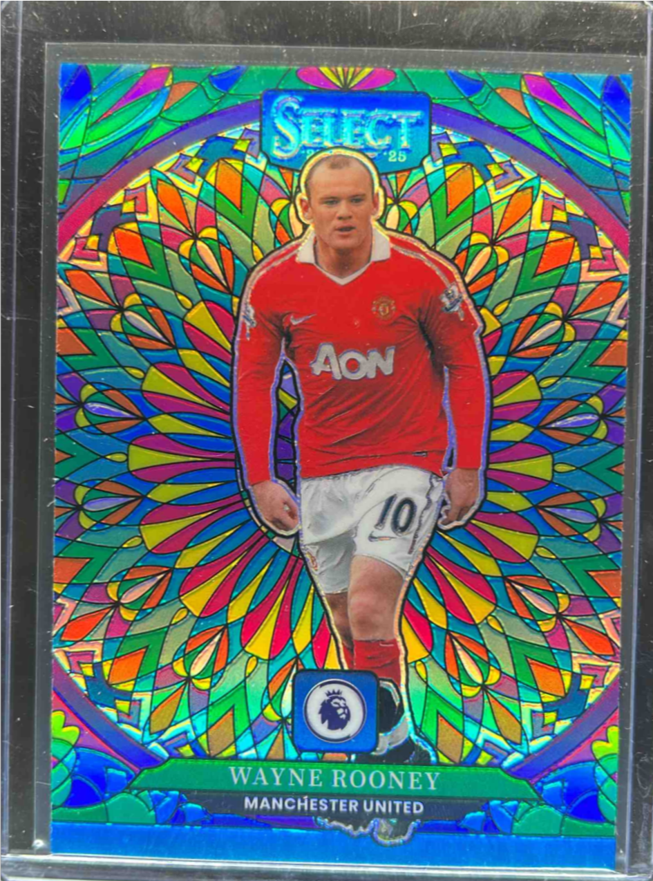 Wayne Rooney 2024 Select Premier League #26 Stained Glass Price