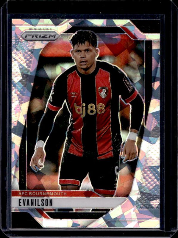 Evanilson 2024 Prizm Premier League #188 Ice RAW