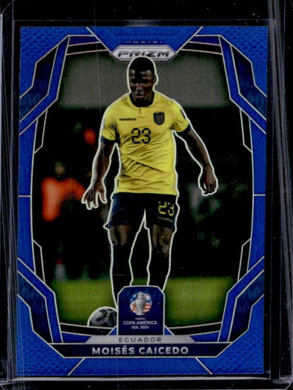 Moises Caicedo 2024 Prizm Copa America #65 Blue /110 RAW