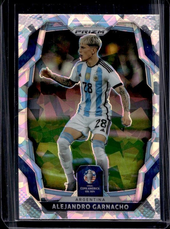 Alejandro Garnacho 2024 Prizm Copa America #15 Ice RAW