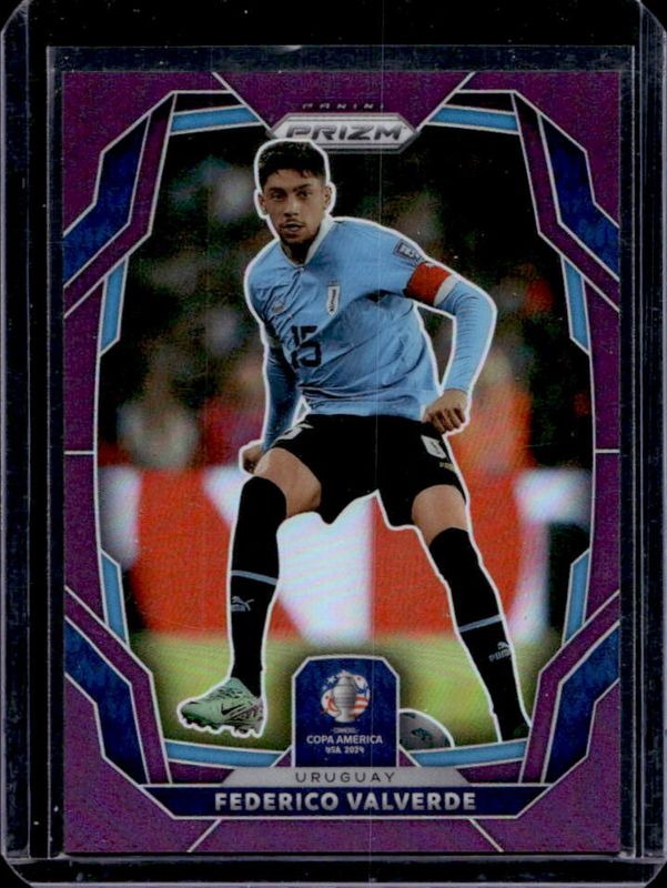 Federico Valverde 2024 Prizm Copa America #97 Purple /49 RAW