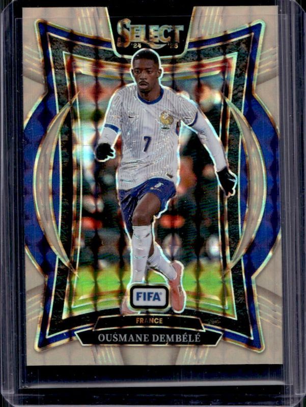 Ousmane Dembele 2024 Select FIFA #70 Terrace Orange Fluorescent /125 RAW