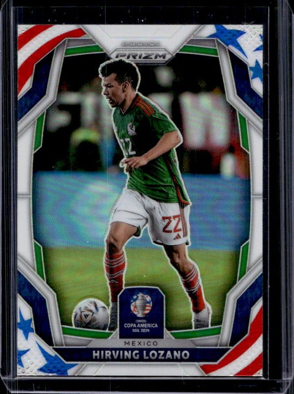 Hirving Lozano 2024 Prizm Copa America #131 Stars & Stripes /24 RAW