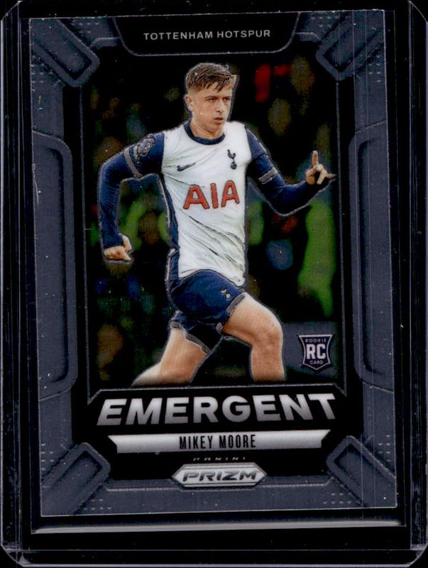 Mikey Moore 2024 Prizm Premier League #20 Emergent Rookie RAW
