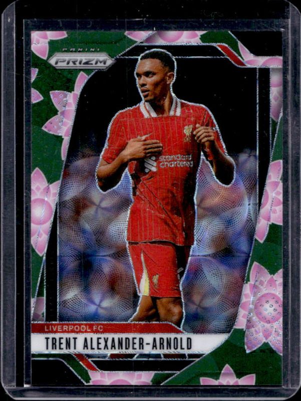 Trent Alexander-Arnold 2024 Prizm Premier League #54 Lotus Flower /18 RAW