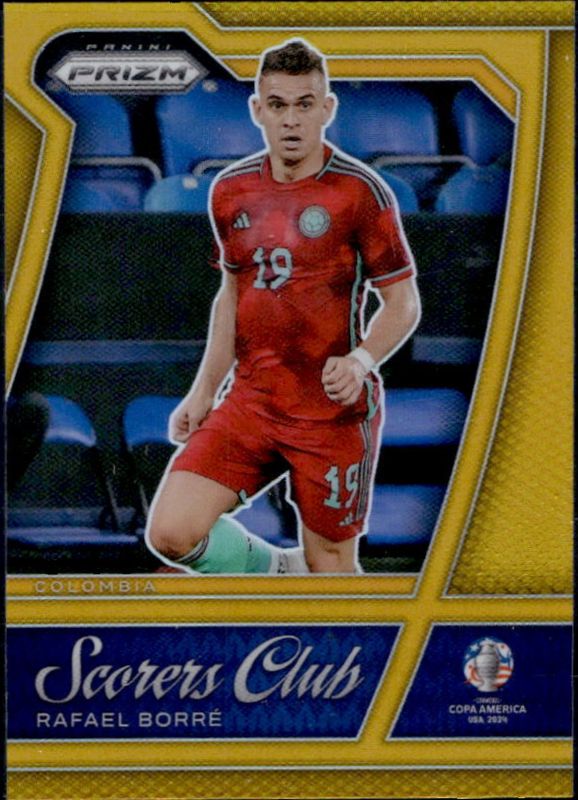 Rafael Santos Borre 2024 Prizm Copa America #15 Scorers Club - Gold /10 RAW