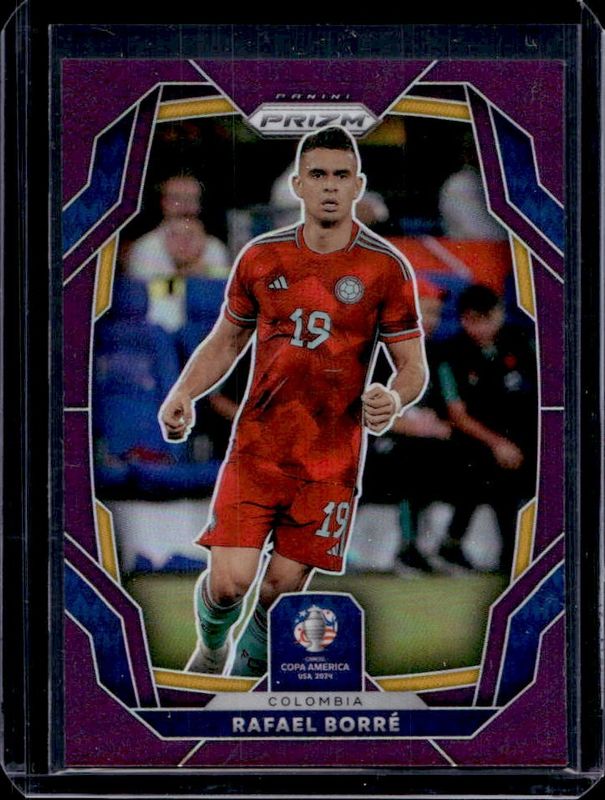 Rafael Santos Borre 2024 Prizm Copa America #52 Purple Pulsar /49 RAW