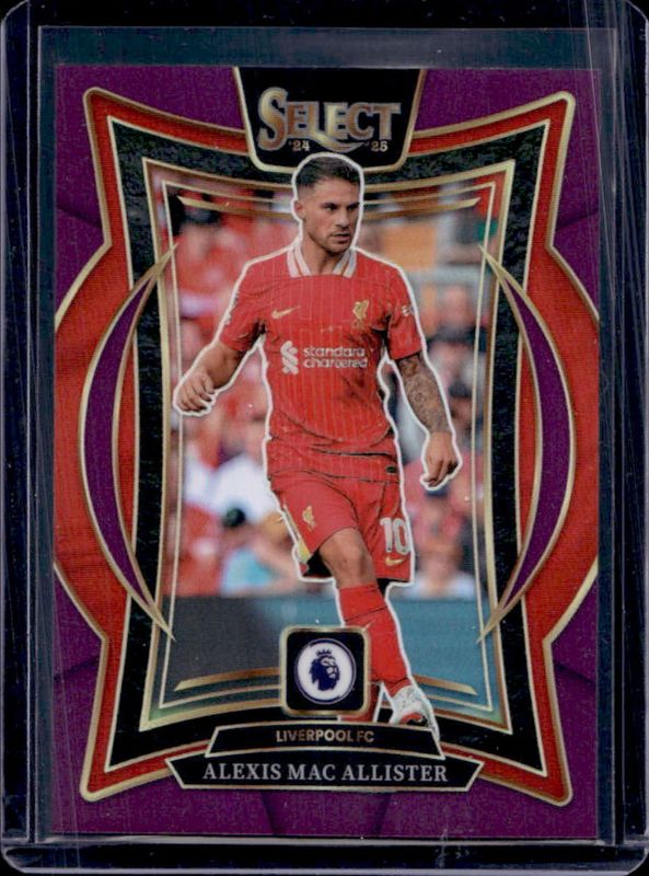 Alexis Mac Allister 2024 Select Premier League #45 Terrace Purple /140 RAW