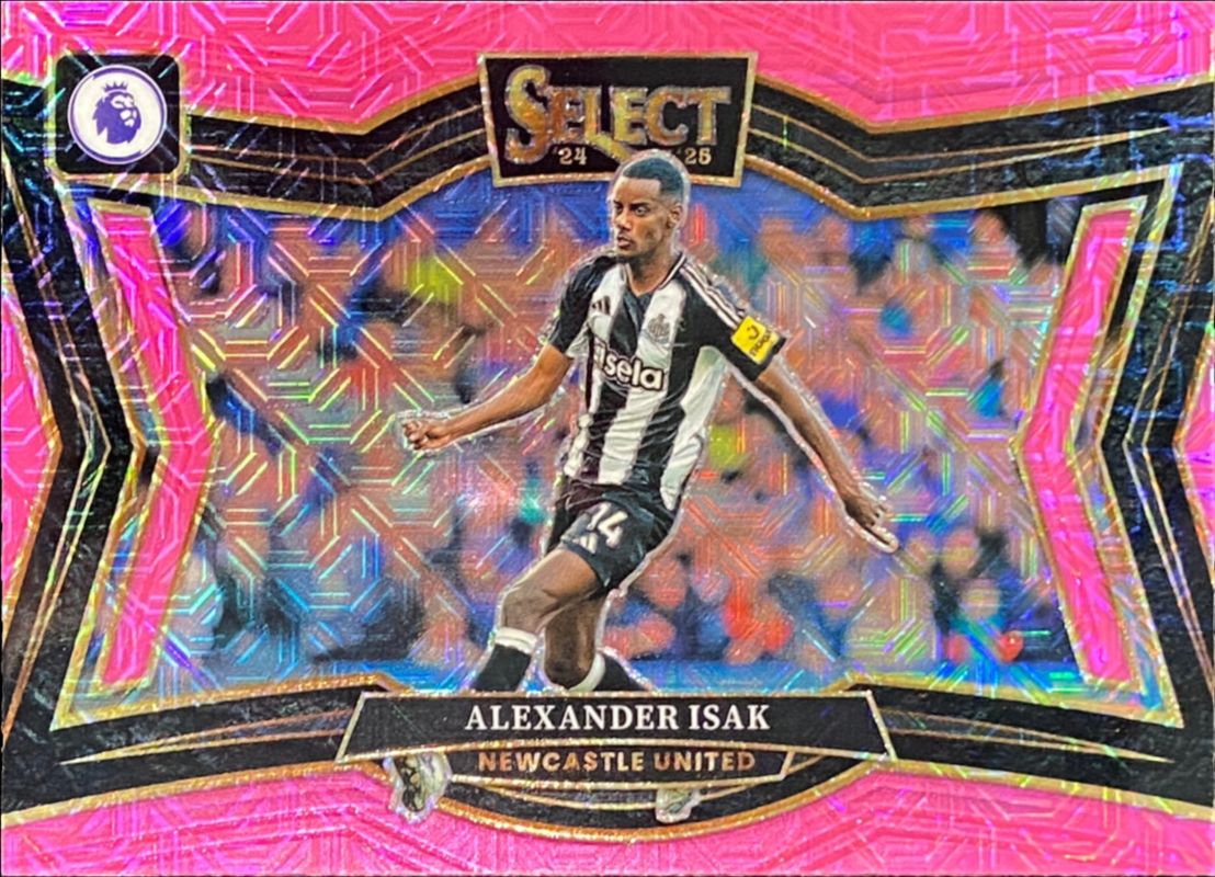 Alexander Isak 2024 Select Premier League #233 Field Level Pink Mojo RAW